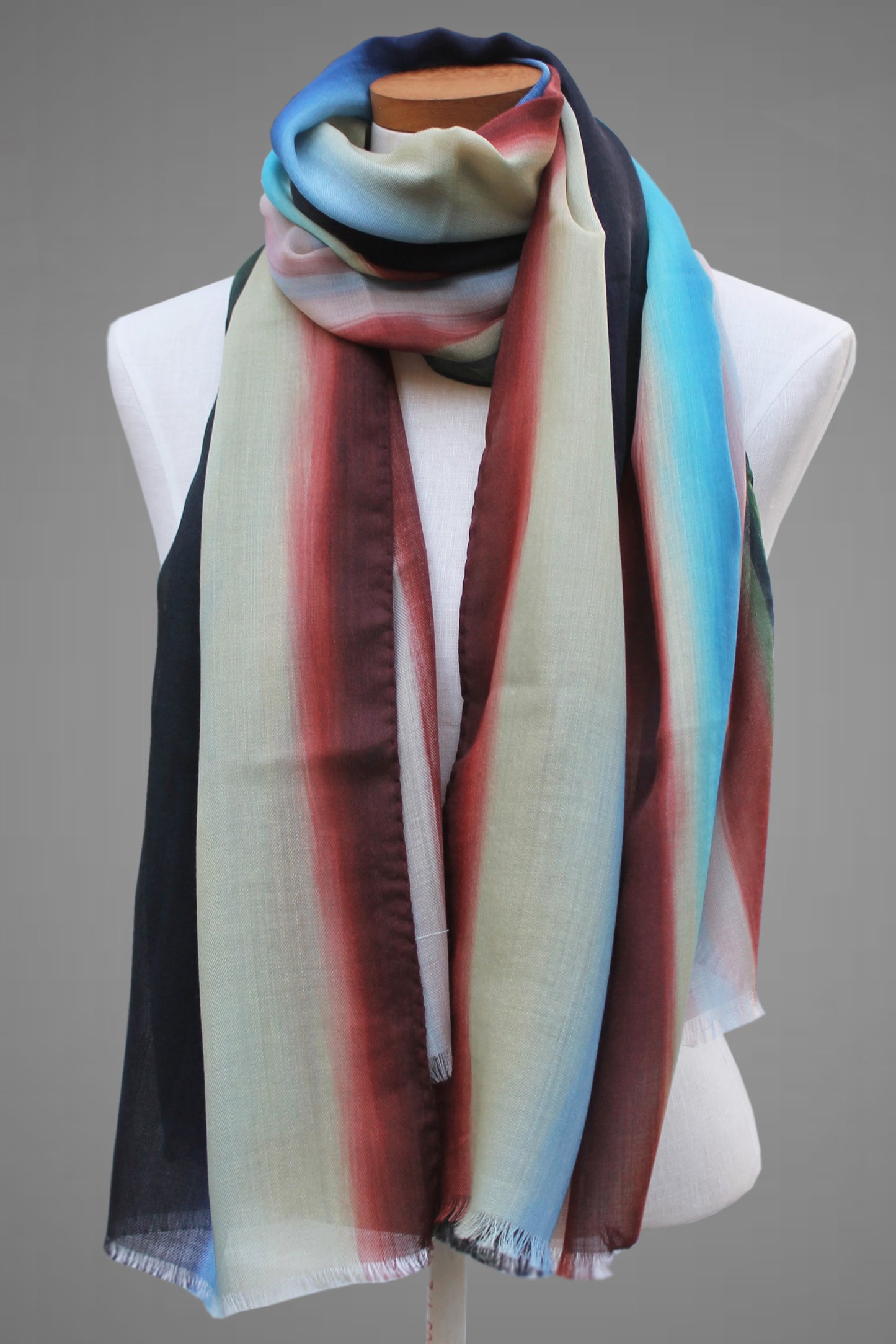 Autumn Stripe Long Scarf