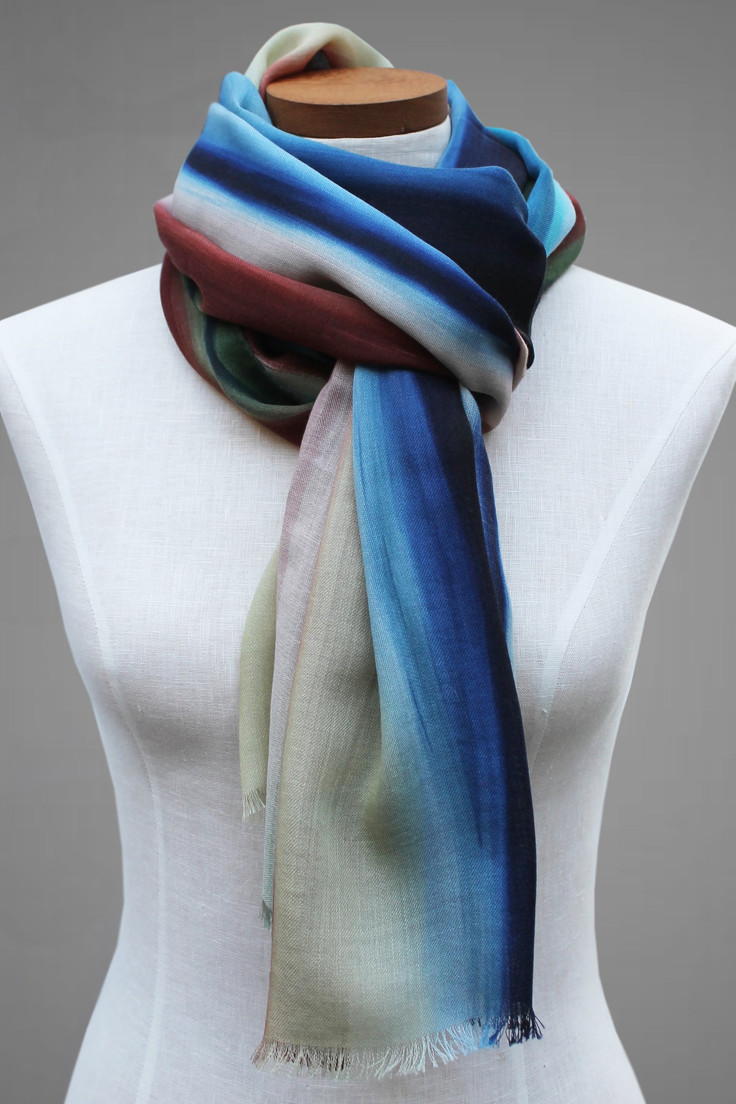 Autumn Stripe Long Scarf