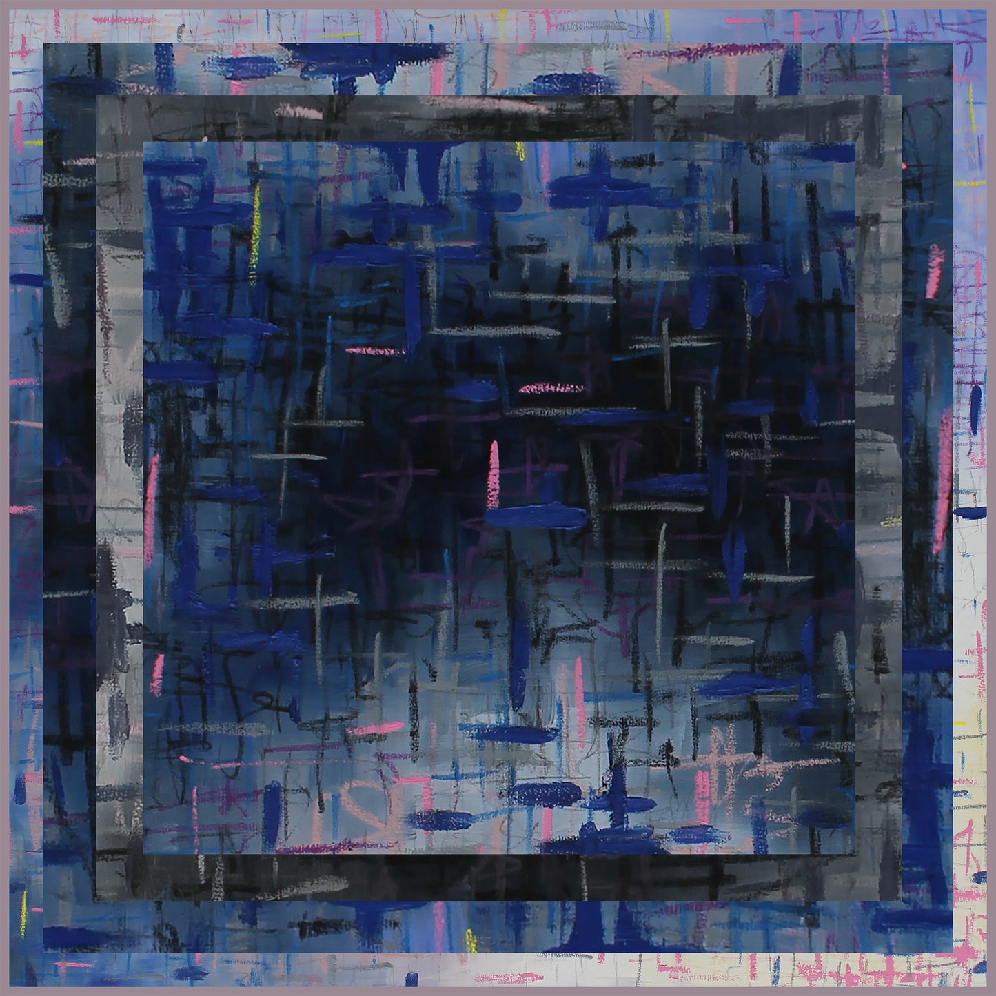 Blue Pink Static 1 Bandana