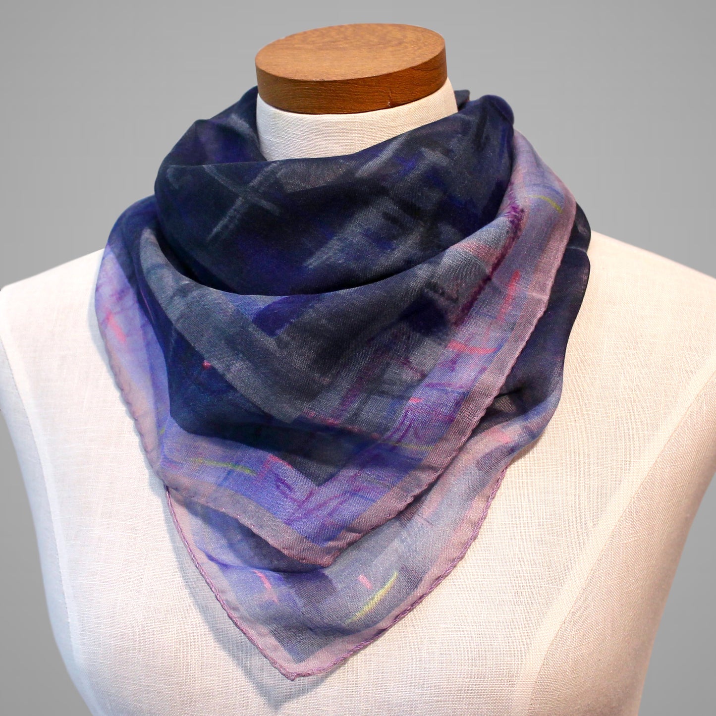 Blue Pink Static 1 Bandana