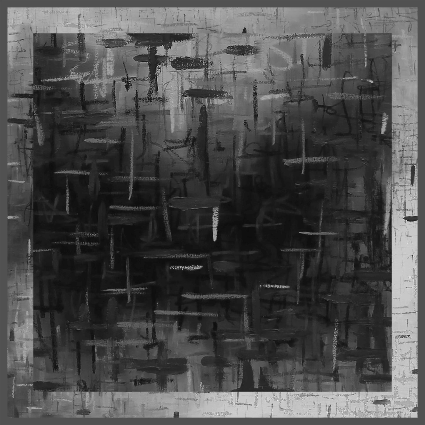 Black White Static 1 Bandana