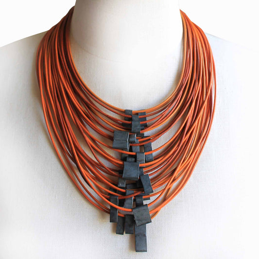Organica Leather Necklace No.11 _ Sunshine