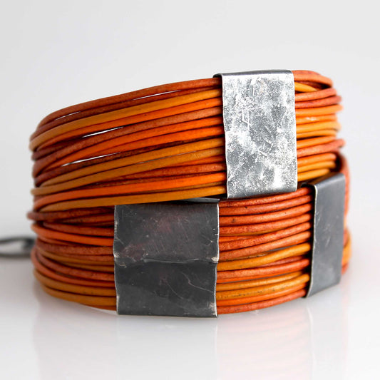 Organica Leather Wrap Bracelet No.03 _ Sunshine