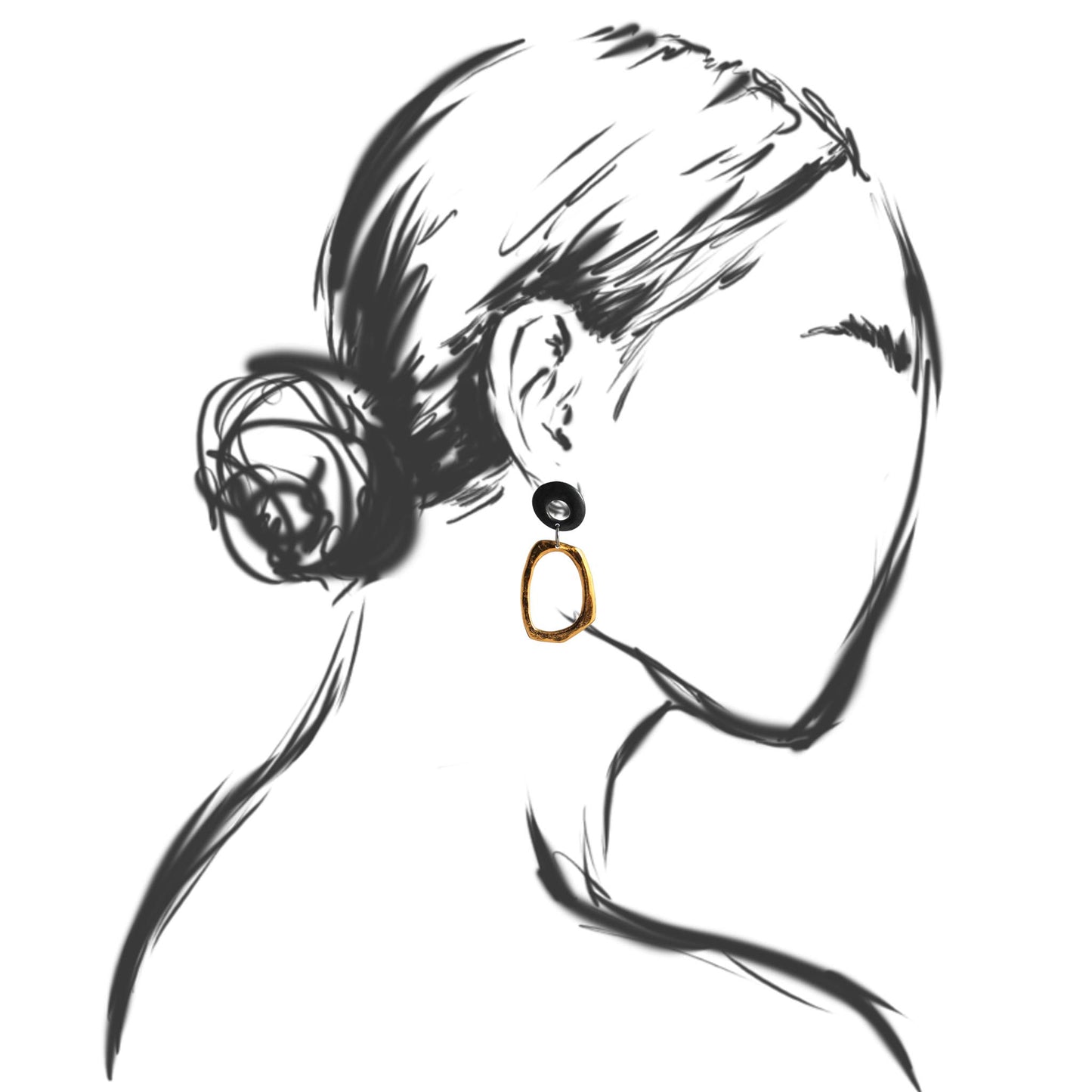 Retro Organica Earrings No.26