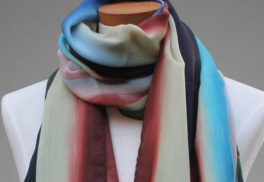 Autumn Stripe Long Scarf