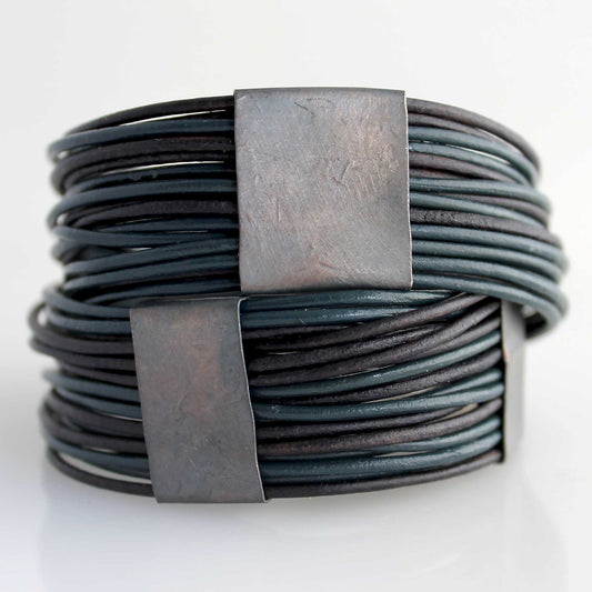 Organica Leather Wrap Bracelet No.03 _ Pacific