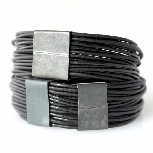 Organica Leather Wrap Bracelet No.03 _ Black