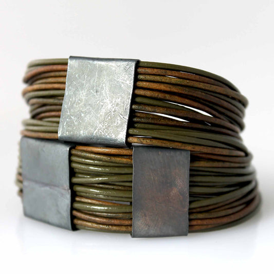 Organica Leather Wrap Bracelet No.03 _ Forest