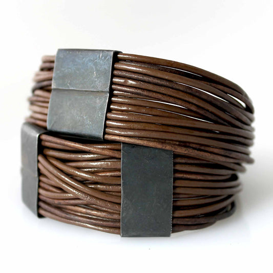 Organica Leather Wrap Bracelet No.03 _ Mocha